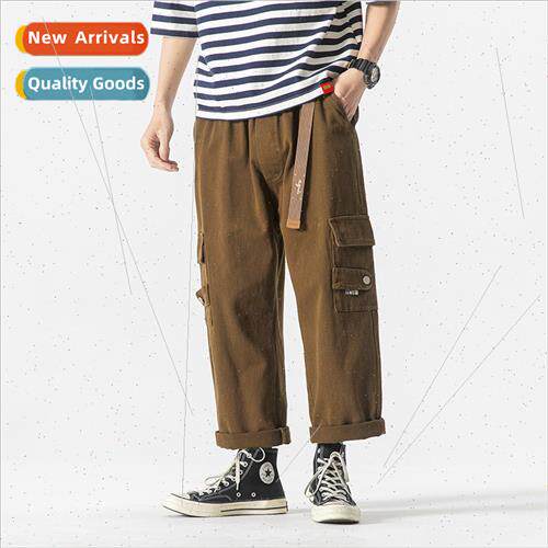 Men casual pants large size work pants 2023 fall Japan multi
