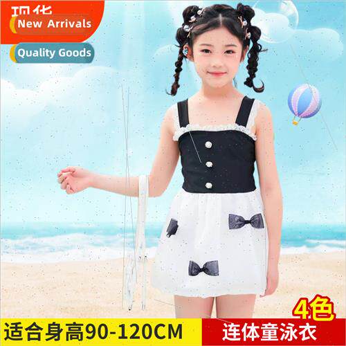 2023 new childrens swimsu one-piece skirt sports leisure swi
