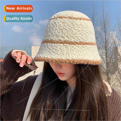 Korea  plush hat female fall winter warm show face small fis