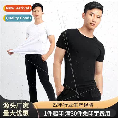 Adult fness short-sleeved mens summer casual running trainin