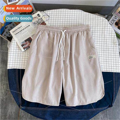 2022 summer linen HK shorts men loose pants thin five pants