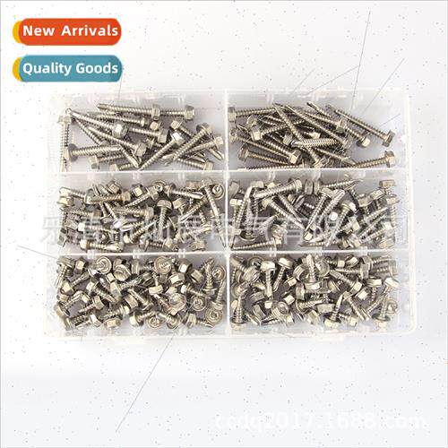 200pcs boxed stainless steel hexagon socket self-tapping dri