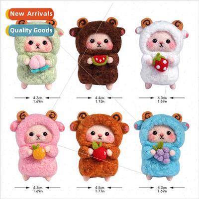 Wool felt poking prodding material k diy sheep baaa gift orn