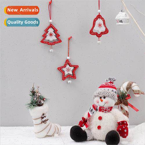 Christmas e wooden pendant creative Christmas painted wooden