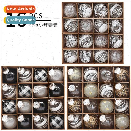 New Christmas ball 6cm16pcs kraft box set Christmas e hangin