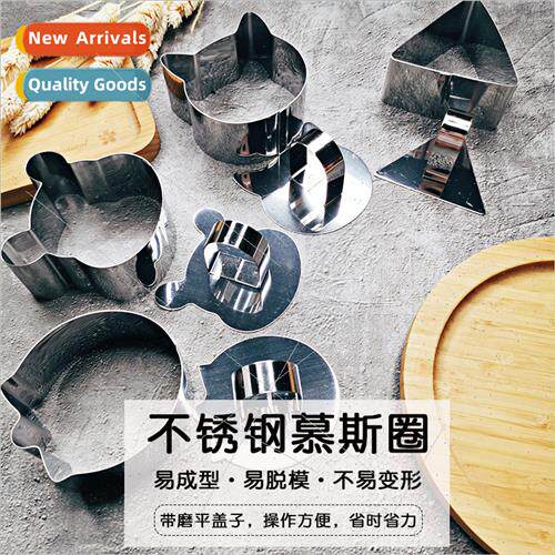 Stainless Steel Mousse Mold Cake Mousse Ring Strawberry Cat