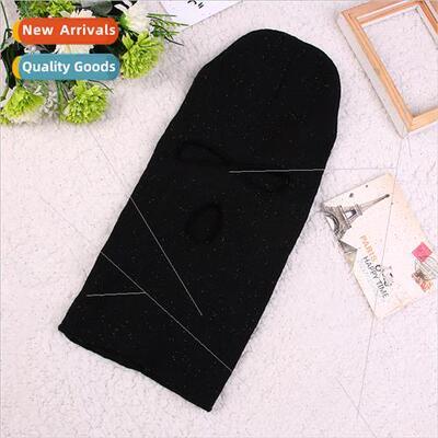 Flat three-hole hooded cap cycling wool kn cap warm solid co