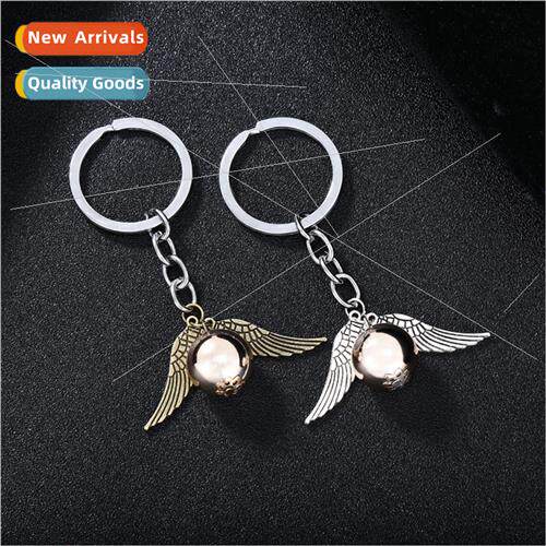 Harry Potter Deathly Hallows gold flying thief keychain fash