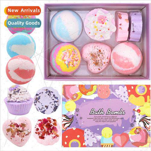 New 7pcs children children fun salt bath ball gift box multi
