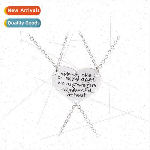 2023 New Creative zinc alloy letters sisters three petals pa - 实物图