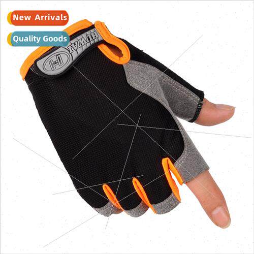 Fness gloves men women thin mesh cycling riding half finger