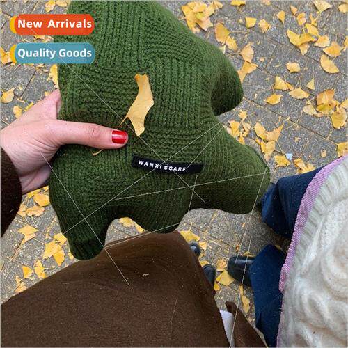Apparent whe retro green scarf female winter soft versatile