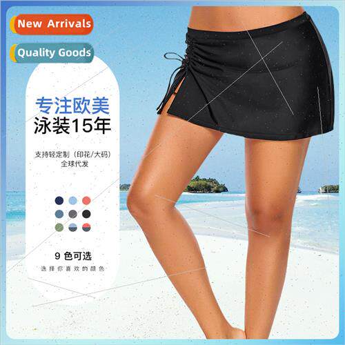 Europe skirted swim trunks women plus size swimsu 2023 new p