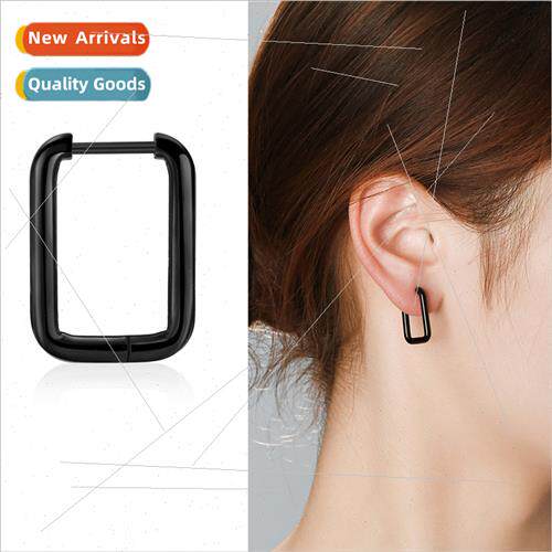 Tanium steel earrings tide jewellery wild personaly round li