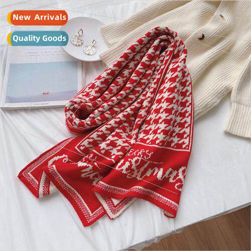 Christmas Scarf ThousBird Check New Winter Women New Year  R