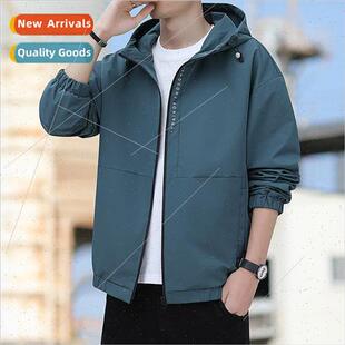 Autumn new men jacket casual work Korea  HK teenage hooded j