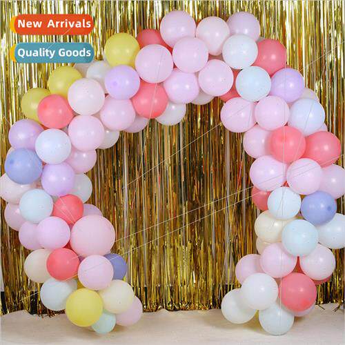 Macaron balloon arch creative wedding wedding room children