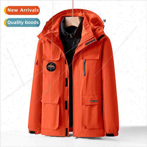Outdoor rushing jacket men 3-in-1 down cotton liner jacket f