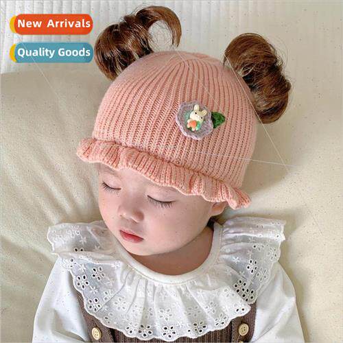 Children hats Korea  super cute wig cute baby fall winter ou