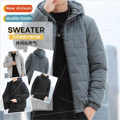 Cotton men new hooded winter casual couple jacket short cott