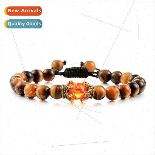 Creative Double de Crown Braided Bracelet Shaft Imation Ambe