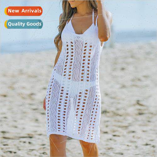Europe beach cover-up female summer long new halter whe vaca