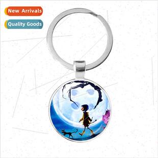 Ghost Mum Coraline 25MM Time Gemstone Keychain Pendant