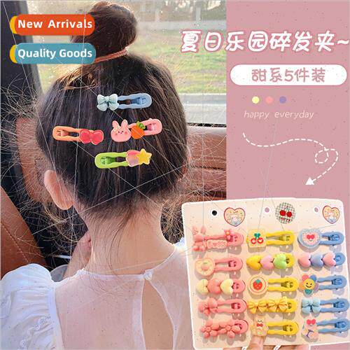 Children back head hair clip new baby hair card side bangs c