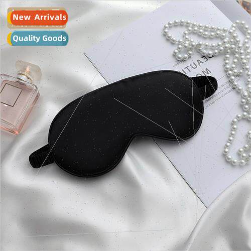 Black Reversible mulation lk Eye Mask Bag Elastic Airline Fl