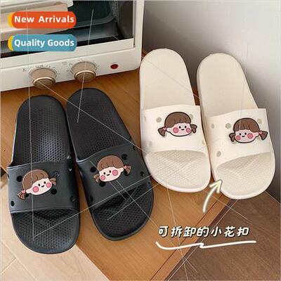 ins new fashion home a word hole shoes female summer Korea c