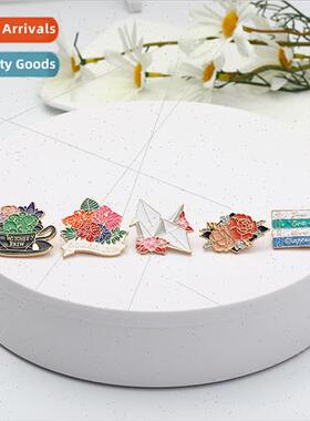 2021 new creative personalized oil drop brooch crab  zinc al