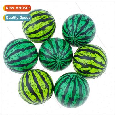 30MM green watermelon bouncy ball children toys rubber bounc