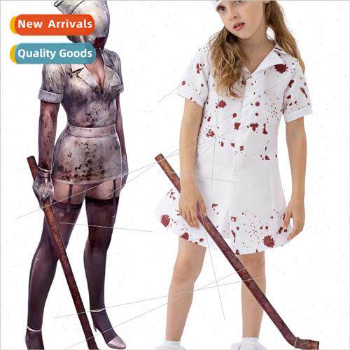 Halloween wh blood lent Hill nurse triangle head zombie cos