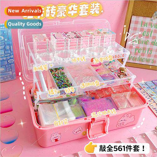 Brick set children toys stickers goo plate full set handbook