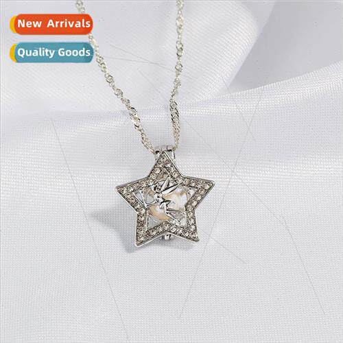diy diamond pentagram necklace openwork pentagram mango magi