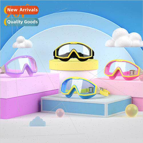 Childrens large frame swimming goggles baby eye protection w