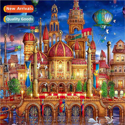 Cross Stch New DIY Balloon Castle Full Stch mple Handmade Th
