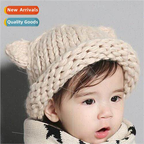Korea  new children hats fall winter wool cap Korea  warm me