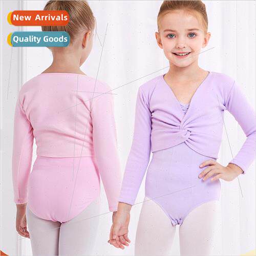 Childrens dancewear fall and winter long-sleeved padded and