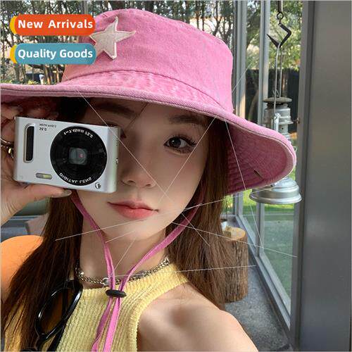 Pink stars western cowboy hat female spring summer hundred w