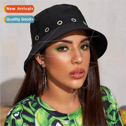 Hat new spring autumn women basin cap light plate metal buck