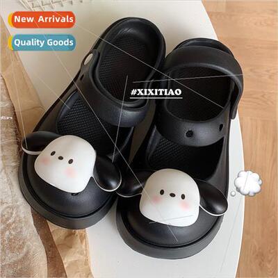 Summer stepping sh sense cute puppy outside wear hole shoes