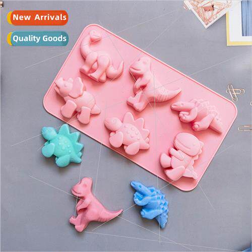 6-link Dinosaur 341 Cake licone Molds Pastry Jelly Tart Brea