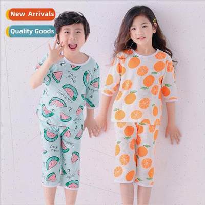 Children seven-minute sleeve home wear thin cotton in large