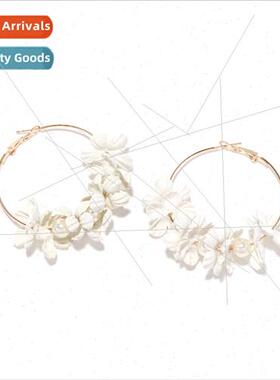 super fairy fashion simple flower earrings female retro eleg