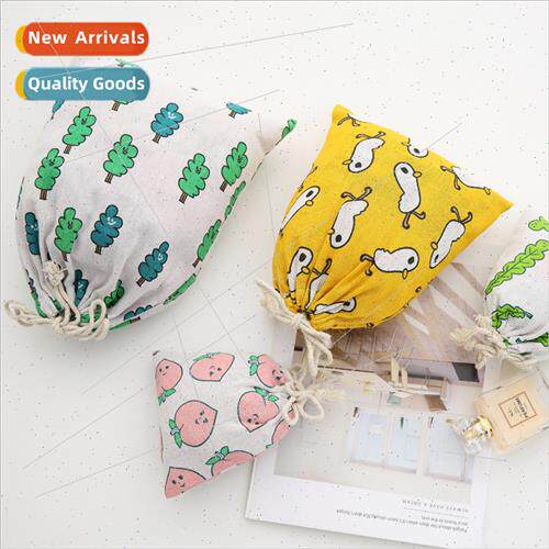 Korea  cartoon drawstring drawstring bag organizing sundries