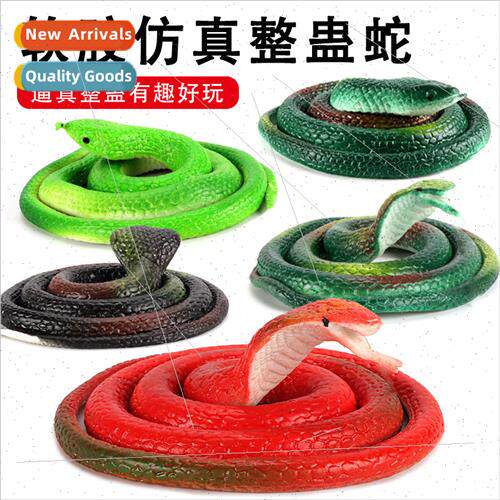 Realistic mulation Snake Creative Plastic Soft Rubber Snake