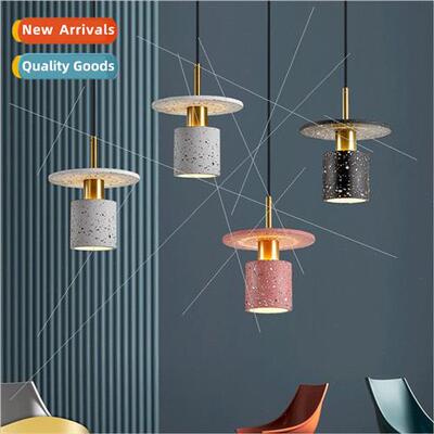 Terrazzo saucer chandelier Scandinavian creative colorful re