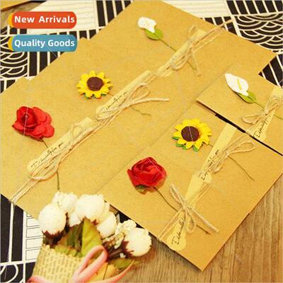 Creative DIY Vintage Kraft Paper Tanabata Valentine Day Pape