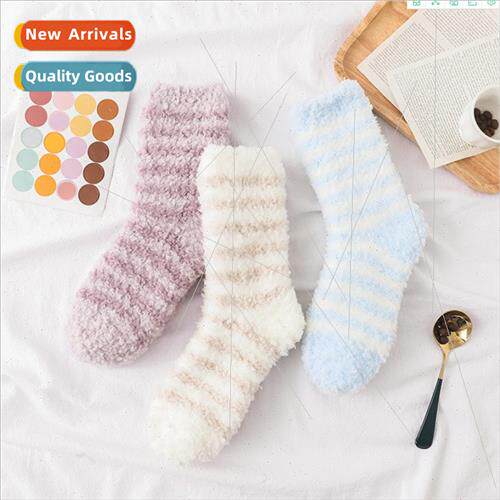 Socks women winter thickened warm sleep socks home ladies co